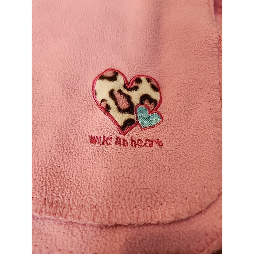 CUTIE PIE Pink Baby Blanket HTF Wild‎ At Heart 2015 Giraffe Animal Hearts